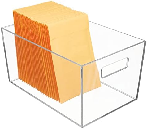 Дизајн Пластична Корпа За Складирање Со Рачки За Канцеларија, Биро, Полица За Книги, Кабинет За Поднесување Документи - Организатор