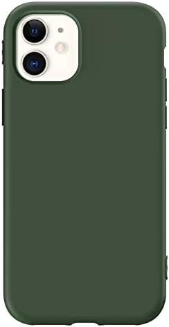 Мундулеа Компатибилен Со Iphone 11 Случај Зелен Тенок Површински Слој Мазен Мек Мек Флексибилен Капак На TPU Компатибилен за iPhone 11