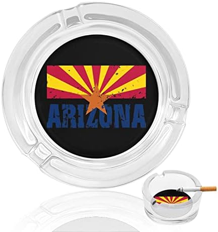 Аризона знаме стакло пушење пепелници цигари цигари за држач за таблички за пепел за затворено на отворено
