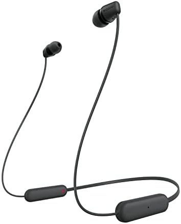 Sony WI-C100 Безжични Во Уво Bluetooth Слушалки Со Вграден Микрофон, Црна