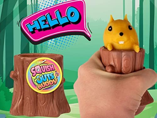Squish Outs - стискајте ги Pop Animal Toys од Ja -ru. Сет на сензорни пилешки фигури за пилешки Скокана играчка за олеснување на стресот | Смешна играчка за декомпресија на попер, д?