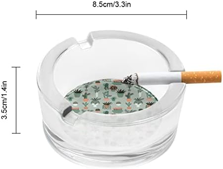 Колекција Кактус цигара стакло пепелници тркалезни држачи за пушење подлеч за пепел за дома хотелска маса врвна декорација