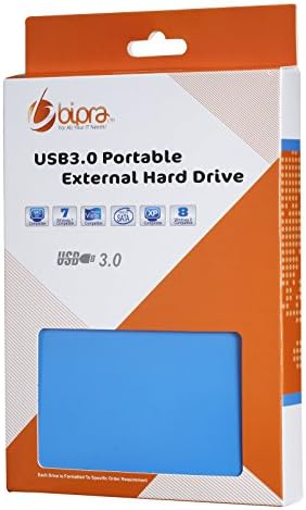 BIPRA U3 2.5 инчен USB 3.0 Mac Издание Пренослив Надворешен Хард Диск-Сина