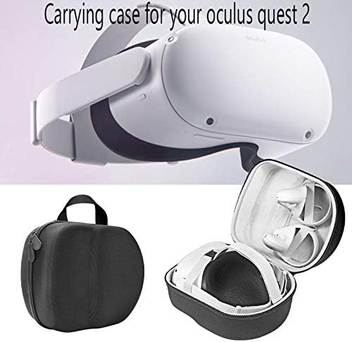 Случај за патувања McBeitrty за Oculus Quest & Quest 2, се-во-еден VR Gaming Helids Travel Case Case Заштитна торба со висок