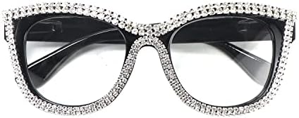 СКАПОЦЕНИ Очила За Читање За Жени Преголеми Кристали Компјутерски Сини Светлосни Блокирачки Очила