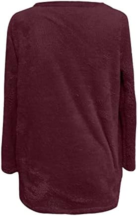 Меки џемпери за жени плишани лажички за задебелување на вратот со долга џемпер со преголеми меки зимски кошули за жени