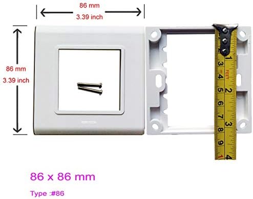 Ѕидна Плоча СО HDMI + 2.1 USB Конектор ЗА Полнач Клучен Камен Модуларен Мултимедијален Аудио Видео Приклучок Приклучок Бели Декоративни FacePlates Уред -