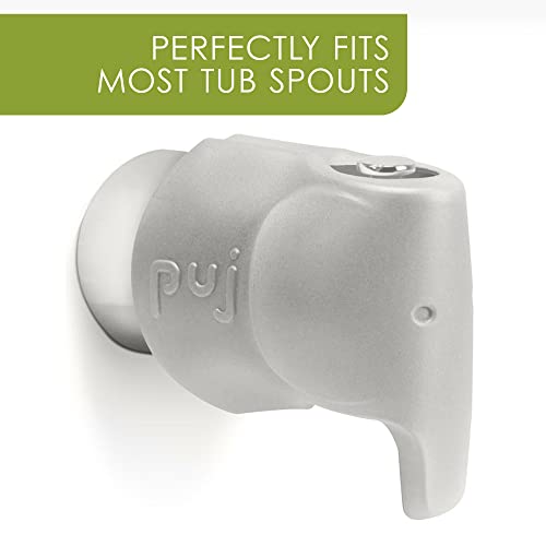 PUJ-Snug, Ultra-Moft Spout Cover за чешми за када, BPA-и-PVC без тапа за безбедни бањи, покривка на тапа од када што не е апсорбираат, производи за безбедност на бањата за деца, сиви