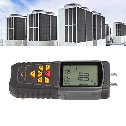 Диференцијален мерач на притисок, тестер за диференцијален притисок со голема точност ABS со торба за складирање за гас