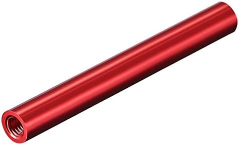 Завртки Occus 5pcs M390mm директно шупливо цилиндри за вратоврска тркалезна алуминиумска колона Femaleенски 5мм загрозување PCB SACKERS SCRB CNC црна црвена боја -
