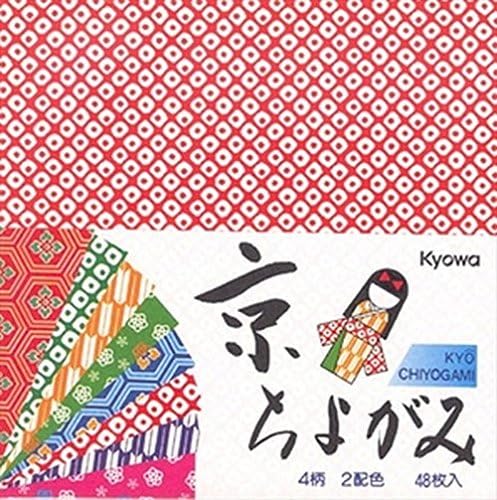 Јапонија Баргаин 1714 година, јапонска хартија за хартија од оригами, хартија за хартија Чиогами за уметност и занаетчиство 6 инчи 48 листови