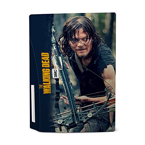 Дизајн на глава за глава официјално лиценциран AMC The Walking Dead Daryl Lurk Daryl Dixon Graphics Vinyl Face Plate Place Gaming Gaming