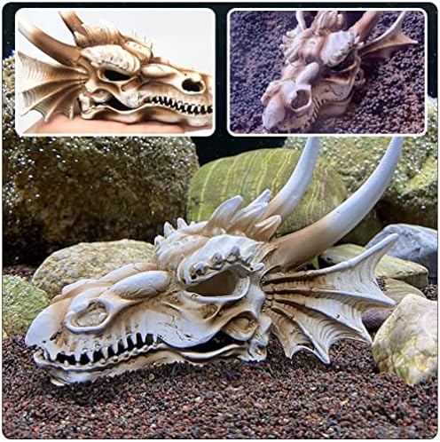 Ipetboom рептили череп ракчиња скривални аквариум череп украс за засолниште на рептил засолниште вештачко скривалиште пештерска куќа за рептил за змија полипедатид р