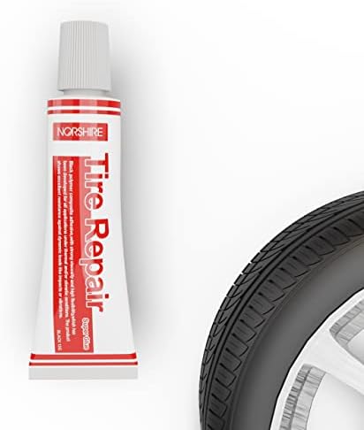 Лепак за поправка на гуми во Норшир за странично врзување или истекување на гуми може да се користи на повеќе типови гуми од 12 мл