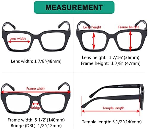 Eyekepper Заштедете 10% на 5 пакувања жени од половина месечина за читање очила и 4 пакувања преголеми читатели на плоштад +2,50