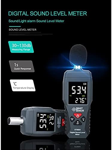 Мерење на мерење на мерач на бучава од дигитален звук на дигиталниот звук 30-130dB DB Decibel Detector Audio Tester Metro Diagnostic-Tool