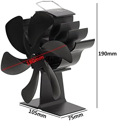 Уонгфи 6 Вентилатор За Црн Шпорет Со Топлински Погон Дрвен Горилник Еколошки Тивок Вентилатор За Домашен Камин Ефикасен Вентилатор За Дистрибуција