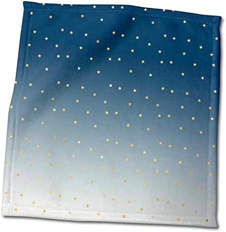 Starsвезди на 3drose PS - Слика на сини омбре златни starsвезди - крпи