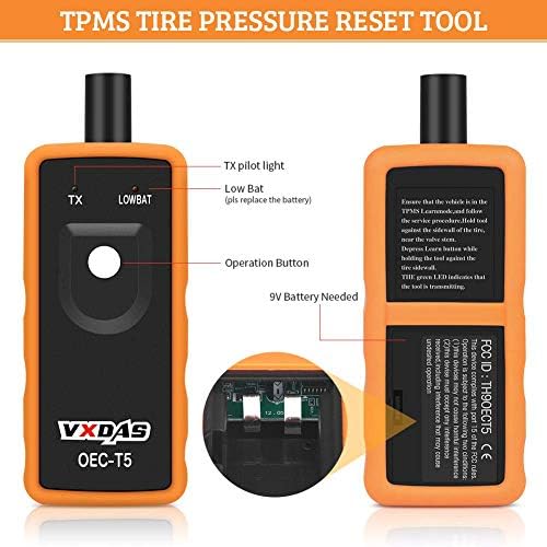 Vxdas tpms relearn алатка за GM сензор за гуми TPMS Reset алатка за монитор на гума за монитор на системот за активирање на системот за активирање