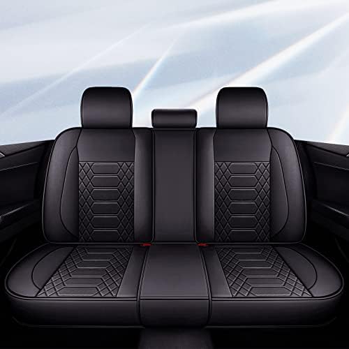 Freesoo Car Seats опфаќа кожа, водоотпорно седиште на седиштето Целосно поставено додатоци за заштитник на автомобили за перничиња,