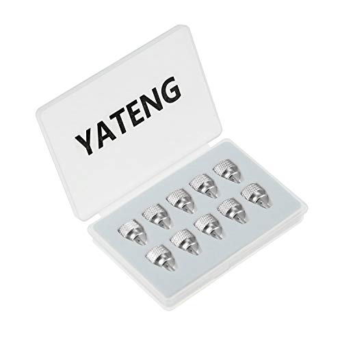 Yateng 10-PCS анодизиран алуминиумски компјутерски куќишта за палци за компјутерско покритие / напојување / PCI слотови / хард дискови DIY Модификација