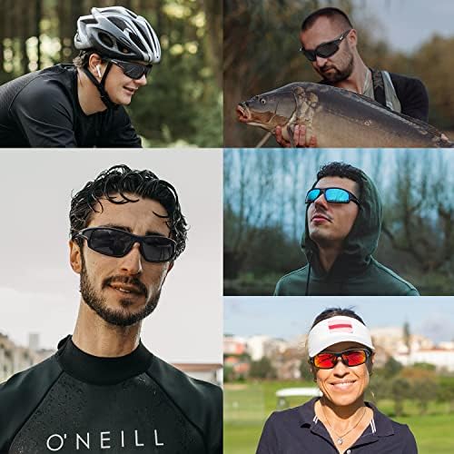 ПОЛАРИЗИРАНИ Спортски Очила за Сонце ЗА Мажи Ув Заштита Завиткајте Околу Нераскинливи Очила За Сонце За Возење Риболов