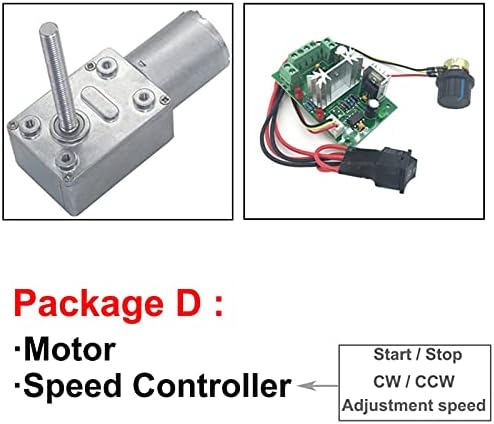 SUTK M6 Навој Долго Вратило Електрични DC Црв Насочен Мотор 6V 12V 24V 6-150RPM Вртежен Момент ВО Dc Мотори Само Заклучување Прилагодлива