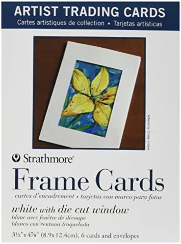 Pro-Art 62105912 Strathmore Artist Trading Card Rame со плик, 3-инчен X 5-инчен, 6-пакет
