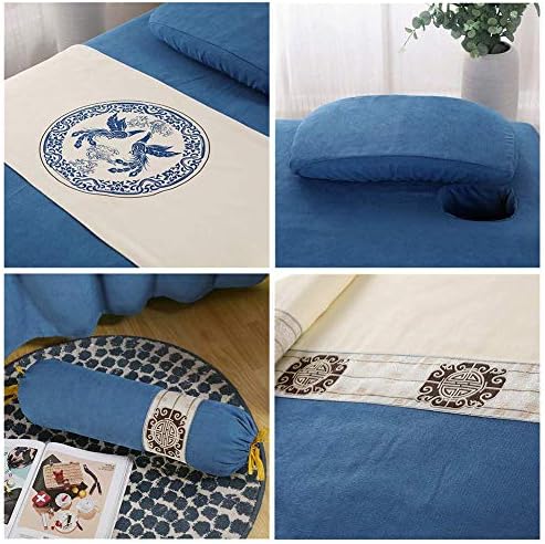 Leversоан масажа за масажа поставува 6 парчиња кревети за масажа со здолништа со столче за столче за кревети за кревети за белстерска перница
