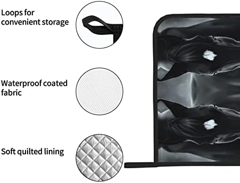 Црн коњ 8 x 8in топли влошки, сет на држач за отпорни на топлина што не се лизга, за печење кујна за готвење и трпезариска маса
