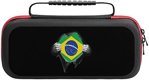 Бразилско знаме горд прекинувач за носење на куќиште за заштита на тврда школка со 20 кертриџ за игра