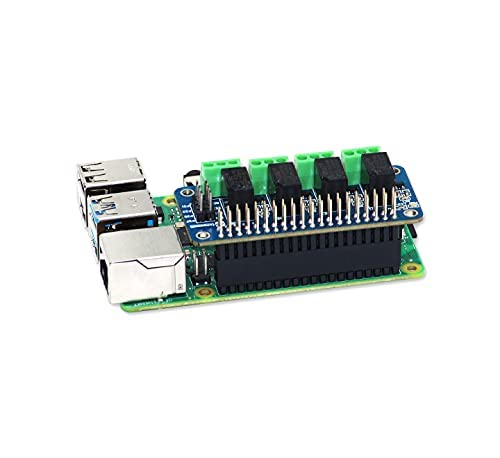 Реле 4 Zero 3V 4 Канал реле -штит за Raspberry PI, реле за експанзија на реле за малина PI 4B/3B+/3B/2B/B+/A+/ZERO и ZERO W | Модул за реле за напојување за малина Пи