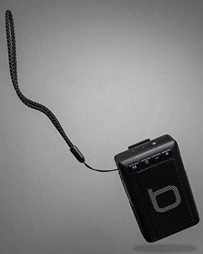 Bumpboxx безжичен звучник за Bluetooth | Црна | Ретро -пејгер Бејпер | Преносен преносен звучник Bluetooth | MP3 плеер | FM радио | LED фенерче | Водоотпорен звучник | Тежи 3.2oz