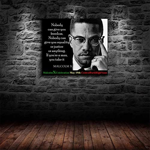 Malcolm x Познат африкански американски активист за граѓански права постер декоративно сликарство позадина wallид HD слика модерна