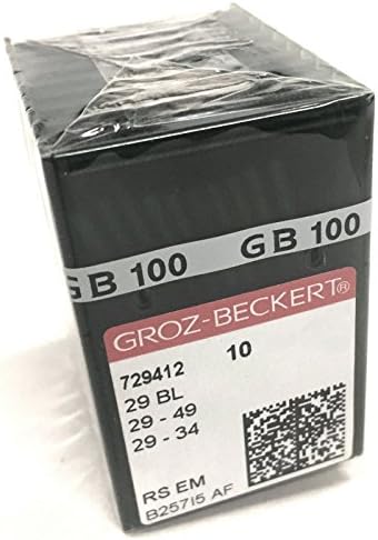 100 п.к. Groz-Beckert 29Bl, 29-49, 29-34, LWX2T Blindstitch Machine игли