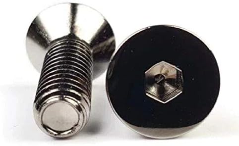 Завртки за капаче со рамен рамен со црна хромирана челична глава 10-32 x 1/2 Количина 250