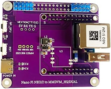 Goozeezoo MMDVM Nano Hotspot - Преносен нанопи Neo MMDVM посветен домаќин | Поддржете го официјалниот систем PI-Star | Совршена табла за замена
