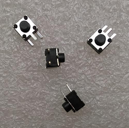 Црна 4,5x4.5x4.5 mm 3pin DIP Lasteral Tactile Tact Tact Small Push Switch Micro Switch моментално 100 парчиња/лот
