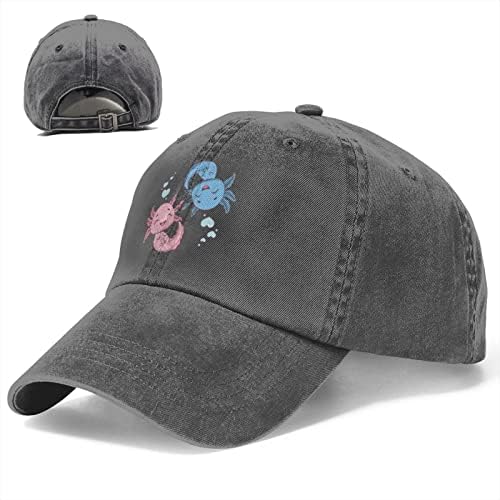 Whirose симпатична бејзбол капа на Аксолотл, што може да се отвори прилагодливо хип-хоп капа за мажи за бејзбол капа