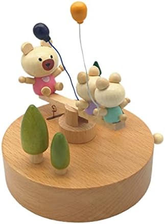 N/A дрвена музичка кутија украси Ден роденденски подарок подарок Подарок за пријатели и деца сувенир (боја: А, големина