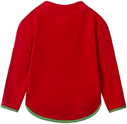 Кралство од кал Мали момчиња девојчиња Поларно руно пуловер џемпери со лесен исмејуван врат со долг ракав топла обична зима