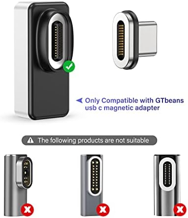 Gtbeans 24 Pin Тип C Магнетни Совети, USB C Конектор USB C Совети ЗА USB C Магнетни Адаптер