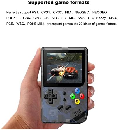 RG300 Преносни Аркадни Ретро Игра Машина, Вграден во 3000 + Видови На Игри, Рачни Видео Игри СО 16g + 32G Tf Картичка 3-инчен IPS Екран, игра