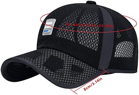 Sun Hat Unisex Mesh Chats Patch Preppy Hat Retro Baseball Cap Бејзбол капа обична боја