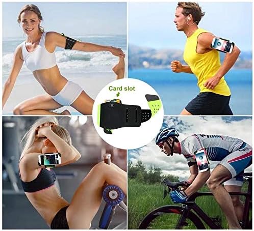 Xiaomi Mi Max 2 Holder, Boxwave® [FlexSport Armband] Прилагодлива амбалажа за вежбање и трчање за Xiaomi Mi Max 2 - Stark Green