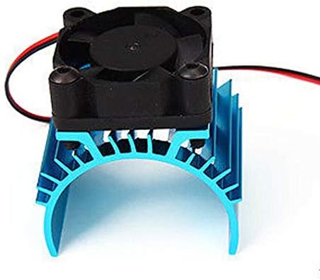 Csyanxing RC алуминиумски топлински мијалник со 5V делови за замена на вентилаторот за ладење за Himoto Kata 1:10 RC автомобил