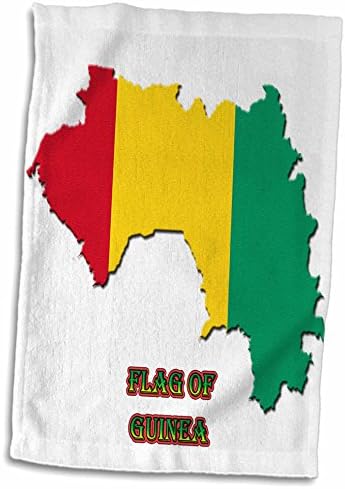 3drose Sandy Mertens Flags of the World - знаме на мапата на Гвинеја - крпи