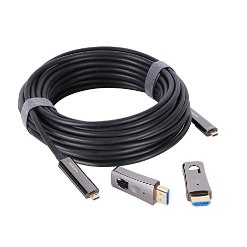 VCOM 4K HDMI Кабел 66FT СО Монтажни Конектори, Голема Брзина 18GBPS HDMI 2.0 Плетенка HDMI Кабел СО 4K@60Hz, HDCP 2.2, За Лаптоп, Монитор,