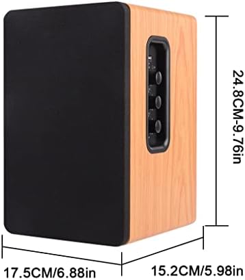 YTYZC 80W Полица За Книги Звучник 2.0 Hifi Звучник Звучен Систем Дрво Музика Звучници За Тв Компјутер Колона Звучна Лента 4.5 ИНЧЕН USB