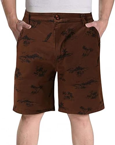 Машки карго кратки големи и високи-опуштени вклопени мулти-џебови кои се случајни со класично работење со панталони за класично работење на отворено
